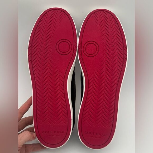 Cole Haan Black and White Leather Loafers - Picture 10 of 11